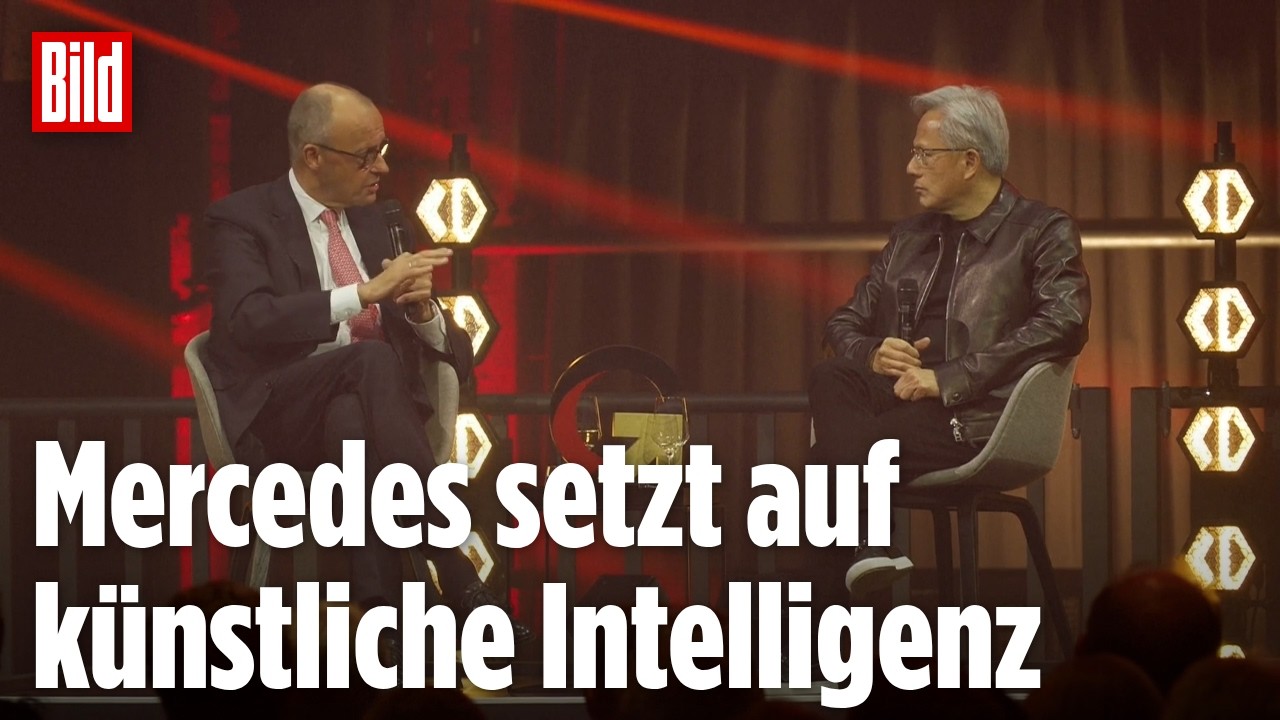 Kanzler Merz trifft Nvidia-Chef Jensen Huang: Fährt bald eine autonome S-Klasse in Deutschland?