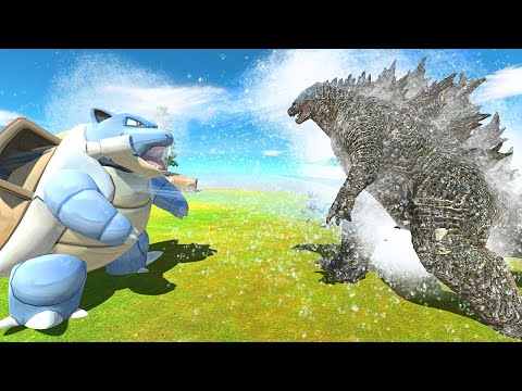 BLASTOISE vs GODZILLA 2021 - Animal Revolt Battle Simulator