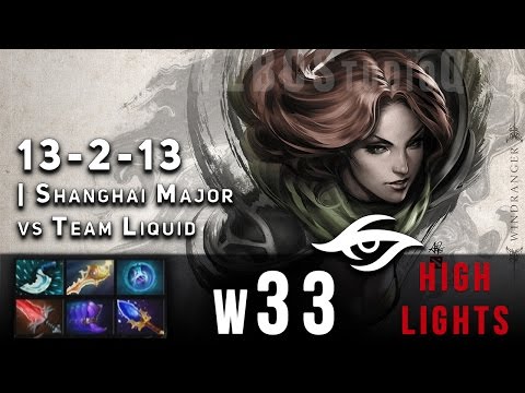 w33 8084 MMR Windranger vs. Liquid @ Shanghai Major