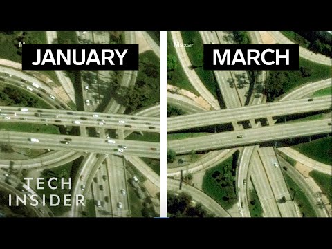 COVID-19パンデミック時の社会的遠距離化は衛星からどのように見えるか (How Social Distancing During The COVID-19 Pandemic Looks From A Satellite)