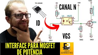 MOSFET Canal N de POTENCIA - Primeiros Passos Para uma Interface Eletrônica - Eletrônica Fácil