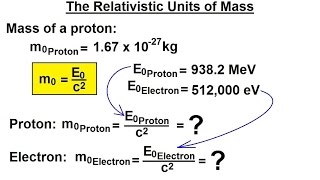 Physics - Special Relativity (28 of 43) The Relativistic Units of Mass