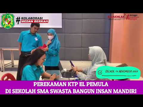 Perekaman KTP EL Pemula di Sekolah SMA Swasta Bangun Insan Mandiri