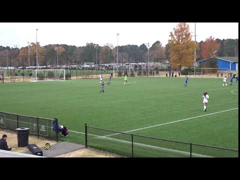 SJEB vs Carolina Rapids ECNL pass back with pressure