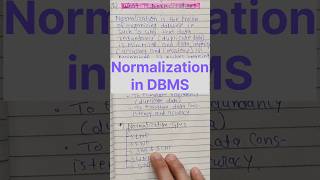What is Normalization in DBMS  #dbms