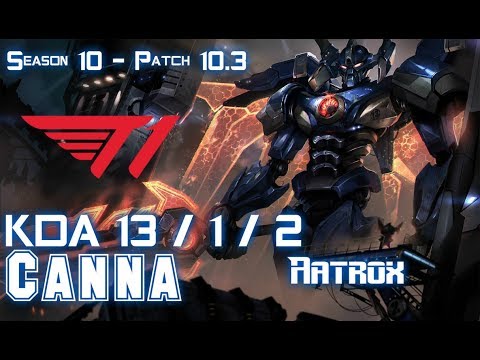 T1 Canna AATROX vs MORDEKAISER Top - Patch 10.3 KR Ranked