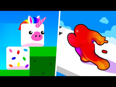 LEVEL UP RUNNER Stacky Bird vs Blob Giant Runner - 1⭐Max Level Gameplay Walkthrough Moblie