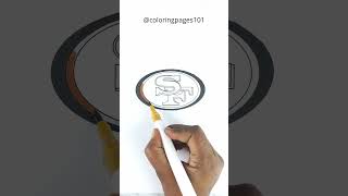 Coloring San Francisco 49ers Logo #coloring #nfl #sanfrancisco49ers