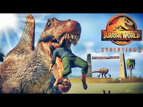 all Dinosaurs Carnivores eating humans Part 5 - jurassic world evolution