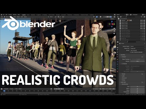 Create Animated Crowds in Blender SUPER Fast with Population