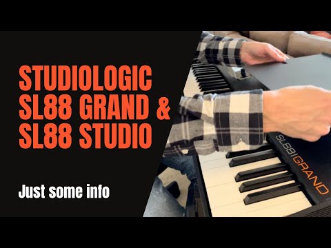 Studiologic SL88 Studio & SL88 Grand MIDI Keyboard Controllers Fatar TP/40Wood & TP/100LR comparison