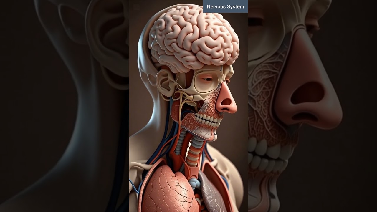 Ultra Close up of Human Nervous System | Bio AI Art