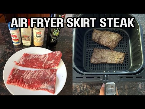 Air Fryer Skirt Steak: 🔥Juicy and Perfect in ONLY 8 Min! | Easiest Dinner Recipe Ever (AMAZING) 🥩👨‍🍳
