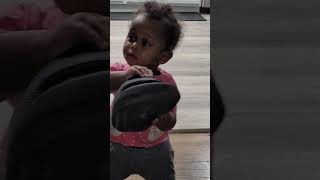 Why do babies like dirty adult shoes?? 😭 #baby #9monthsold #cutebaby #subscribe #like