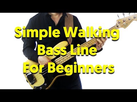 Simple Walking Bass Line For Jazz Beginners (Autumn Leaves)