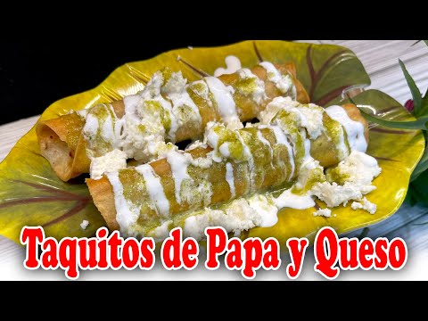 Taquitos de Papa y Queso | ¡Deliciosos y Reconfortantes!
