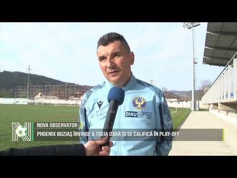 Phoenix Buziaş învinge a treia oară şi se califică în play-off
