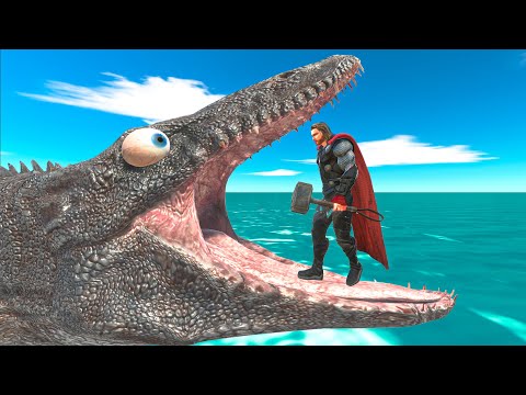 Don't Fall Into The Mosasaurus Pool - Animal Revolt Battle Simulator