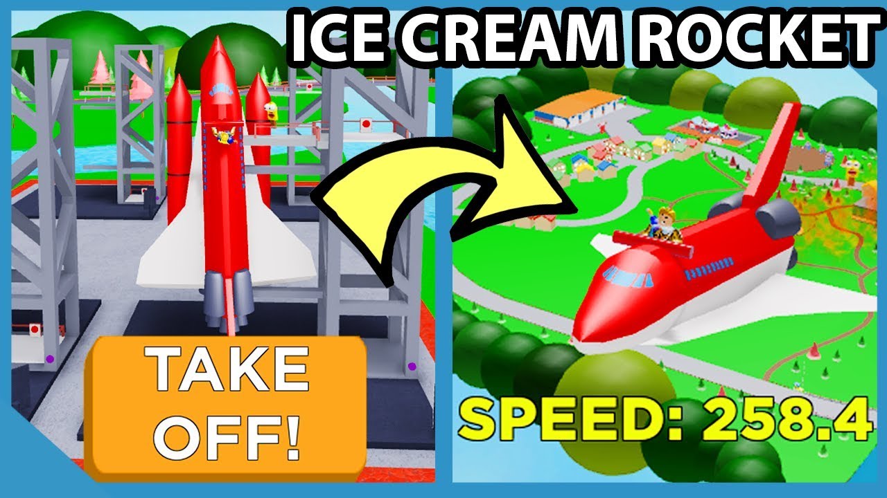 Spending 20 Trillion Dollars To Get The Rocket Ship In Roblox Ice Cream Van Simulator Youtuberandom - codes for roblox ice cream simulator
