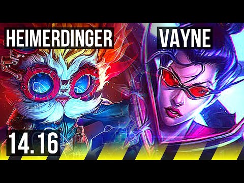 HEIMERDINGER & Zilean vs VAYNE & Neeko (ADC) | 600+ games, 11/4/10 | EUW Master | 14.16