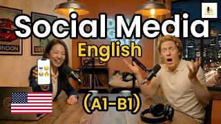 Social Media English for Beginners | Useful Words and Phrases | A1–B1
