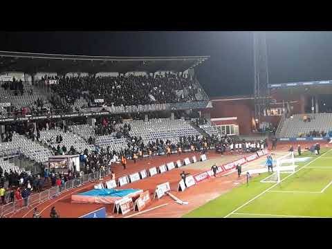 AGF Ultras og spillere fejrer 2-1 mod Brøndby 24.11.2019