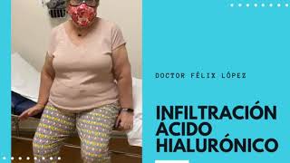 Infiltración de ácido hialurónico por desgaste en la rodilla