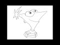 Phineas and Ferb How to draw a easy? Финес и Ферб Как ...