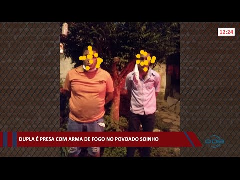 Dupla é presa com arma de fogo no Povoado Soinho 12 04 2021