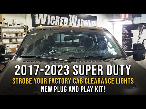 2017-2023 Super Duty Cab Clearance Lights Auto Flasher Kit (PLUG & PLAY)