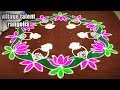 Sankranthi chukkala muggulu (9*5) dot's... easy pot lotus flower kolam..