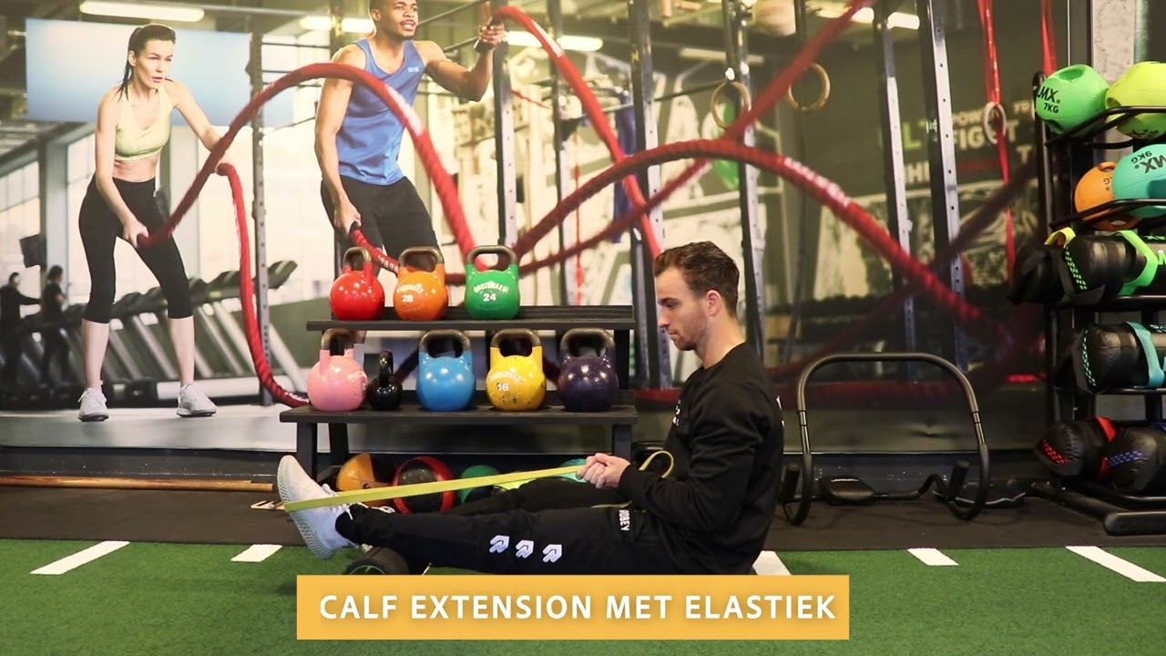 Video thumbnail: Calf extension elasic in seat - instructional video