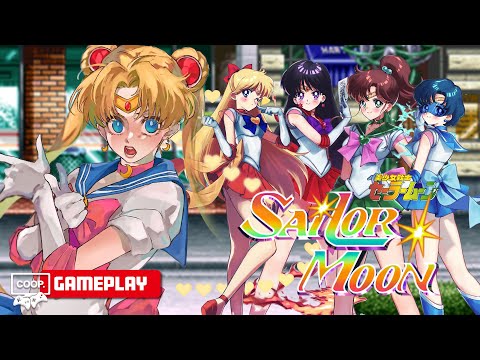 Pretty Soldier Sailor Moon (Arcade) - 2P Co-op Playthrough