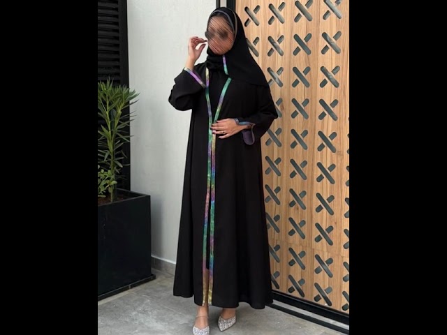 عباية كريب لمار كوري واقف