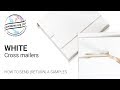 DL White Cross Mailer Packing Boxes (8.66 x 4.33 