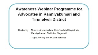 கன்னியாகுமரி மற்றும் திருநெல்வேலி மாவட்டம் – வழக்கறிஞர்களுக்கான விழிப்புணர்வு நிகழ்ச்சி;?>