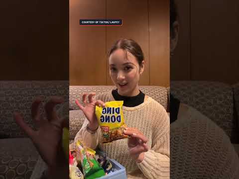 Laufey tries Filipino snacks