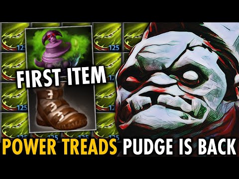CLASSIC POWER TREADS PUDEG IS BACK!! OMG FIRST ITEM URN MIND BLOWING HOOKS 7.27 | GENIUS PUDGE