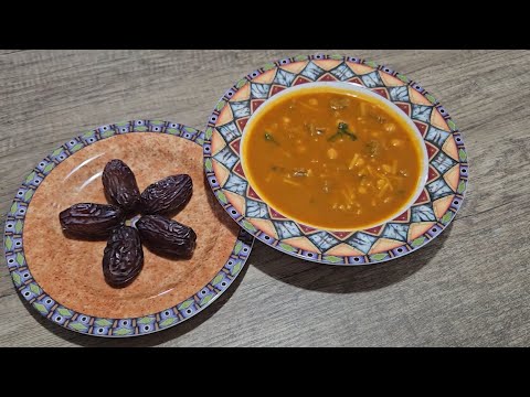 Harira express (Soupe épicée agneau, pois chiches et légumes) - Cuisine marocaine/ Spicy lamb soup