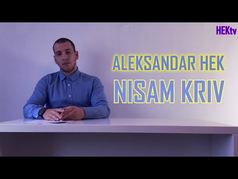 ALEKSANDAR HEK - NISAM KRIV (OFFICIAL VIDEO)