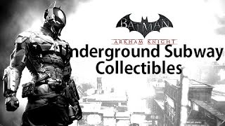 Batman Arkham Knight Subway Under Construction Collectibles All Riddle