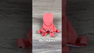 EASY ORIGSMI OCTOPUS TUTORIAL STEP BY STEP | HOW TO MAKE OCTOPUS FROM ORIGAMI PAPER EASY FOLDING