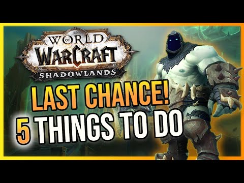 LAST CHANCE! 5 Must Do's Before Shadowlands Pre-Patch + Launch | WoW BFA Guide LazyBeast