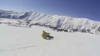 preview picture of video 'snowboard flat Gudauri, Georgia!'