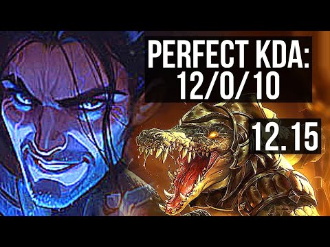 SYLAS vs RENEKTON (MID) | 12/0/10, Legendary, 300+ games | KR Master | 12.15