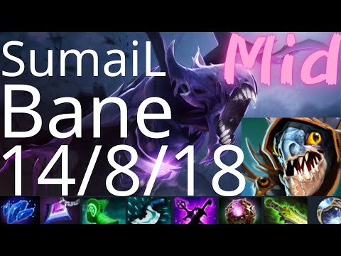 SumaiL Bane vs Kunkka, Clinkz, Pangolier - Fiend's Grip, Shackles, how long - dota2