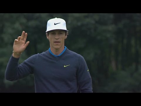 Thorbjorn Olesen sinks 31-foot birdie putt at HSBC