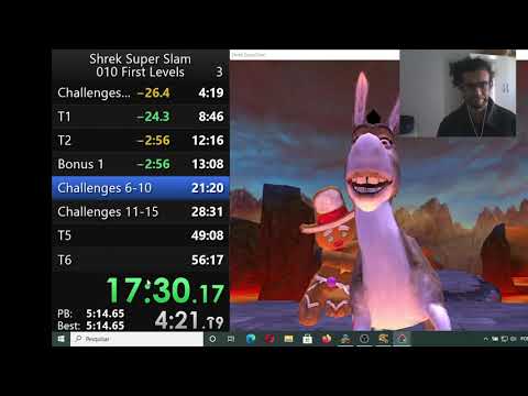Shrek Super Slam Training 002 - Challenges 1-15; Tournaments 1,2,5,6 52min16s