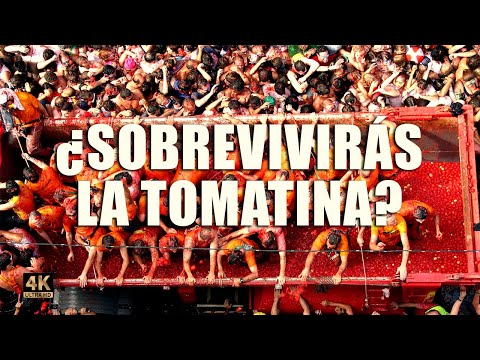 La GUERRA de TOMATES en España 🍅💣💥LA TOMATINA!