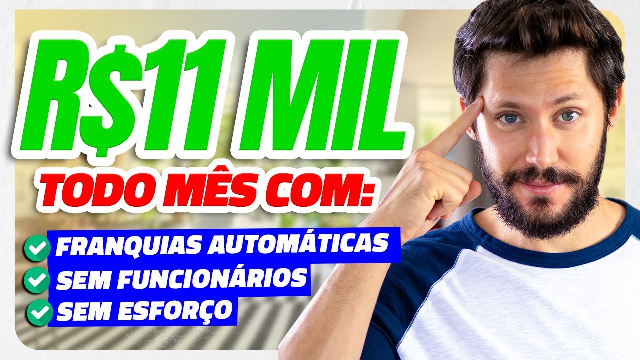 FRANQUIAS AUTOMÁTICAS PARA INVESTIR E GANHAR DINHEIRO EM 2024 (A ÚLTIMA É A MAIS BARATA)